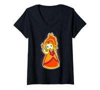 Mujer Kewpie Baby Fire Queen Camiseta Cuello V