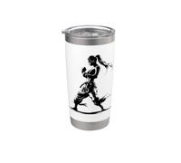 Mujer Kickboxer Profesora de Kickboxing Vaso térmico de acero inoxidable de doble pared