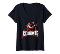 Mujer Kickboxing Kickboxer Ropa Deportiva Ropa Deportiva Camiseta Cuello V