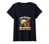 Mujer Kids Boys Girls I Did The Math Answer Pet Hermit Crab Lover Camiseta Cuello V