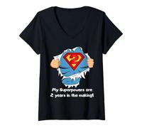 Mujer Kids Superhero Birthday Gift For 2 Year Old Camiseta Cuello V