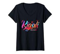 Mujer Kigali Rwanda | Vacation Travel Camiseta Cuello V