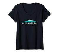 Mujer Kilimanjaro 2026 Tanzania Mount Kilimanjaro Escaladores Camiseta Cuello V