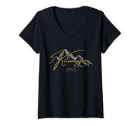Mujer Kilimanjaro Tanzania Camiseta Cuello V