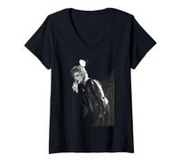 Mujer Kim Wilde, Cantante de Kids In America, en Vivo de Gira en 1982 Camiseta Cuello V