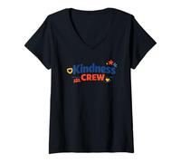 Mujer Kindness Crew Teaching Kids to Help Others Volunteer Day Camiseta Cuello V