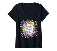 Mujer Kindness Is A Choice Embrace It Choose It Live It - Camiseta Cuello V