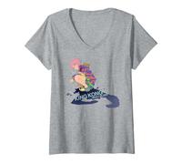 Mujer King Kong Skull Island Mitsume Graffiti Spray Clásico Anime Camiseta Cuello V