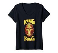 Mujer King Kong Skull Island MonsterVerse Titanus Película Titan Ape Camiseta Cuello V