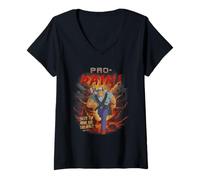 Mujer King of The Hill Pro-Pain Video Game Retro 90s Cartoon Camiseta Cuello V