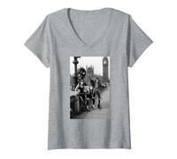 Mujer Kiss Destroyer Spirit of '76 Tour Band En Londres Camiseta Cuello V