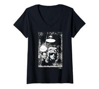 Mujer KLF Bill Drummond Jimmy C Duo por Phil Nicholls Camiseta Cuello V