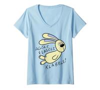Mujer Knuffle Bunny Aggle Flaggle Klabble Camiseta Cuello V