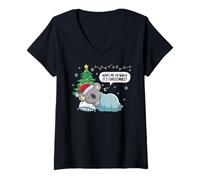 Mujer Koala Official Sleep Pajamas Nightgown Sleepybara Animal Camiseta Cuello V