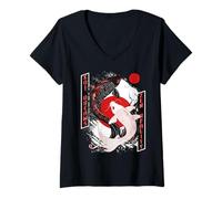 Mujer Koi Dreams, Zen Reality Camiseta Cuello V