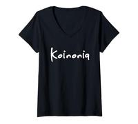 Mujer Koinonia Spelling Bee Texas 2018 Estudiante Campeón Ortográfico Camiseta Cuello V