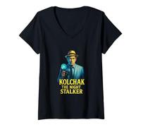 Mujer Kolchak The Night Stalker Cult Classic Horror & Misterio Camiseta Cuello V