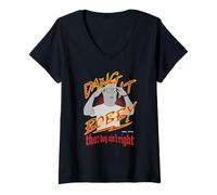Mujer KOTH Hank Dang It Bobby That Boy Ain't Right Retro Cartoon Camiseta Cuello V