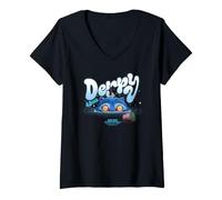 Mujer KPOP Demon Hunters Derpy and Sussie Sinking Plant Pot Camiseta Cuello V