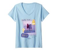 Mujer KPOP Demon Hunters Huntrix Golden Tour Ticket Camiseta Cuello V