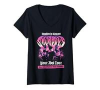 Mujer KPOP Demon Hunters Saja Boys Your Idol Tour Camiseta Cuello V