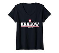 Mujer Krakow Poland/Polska Camiseta Cuello V