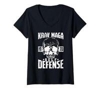 Mujer Krav Maga 1978 Autodefensa Camiseta Cuello V