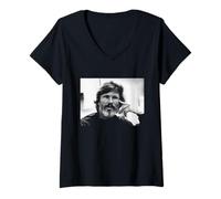 Mujer Kris Kristofferson Yo Y Bobby Mcgee Singer En 1982 Camiseta Cuello V