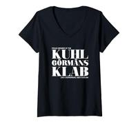 Mujer Kuhl Görmäns Klab Cool Germans Club Alemania Divertido Camiseta Cuello V