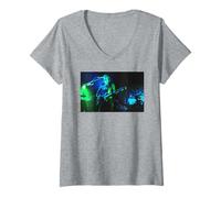 Mujer Kula Shaker Hush Cantante Crispian Mills Live 1999 Camiseta Cuello V
