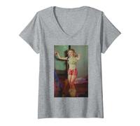 Mujer Kylie Minogue Live Disco In Dream Debut Tour 1989 Camiseta Cuello V