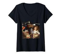 Mujer La Actriz de Thomas Crown Affair Rene Russo Michael Grecco Camiseta Cuello V