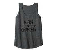 Mujer La afortunada abuela bendice ser mamá, abuela, corazón encantador Camiseta sin Mangas
