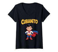 Mujer La Aventura del pequeño héroe de Cubanito Camiseta Cuello V