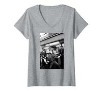 Mujer La Banda de Ska Bicolor de The Specials Too Much Too Young 1980 Camiseta Cuello V