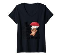 Mujer La caída de cosas es el mercado de valores Camiseta Cuello V
