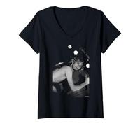 Mujer La Cantante de Alice In Chains Layne Staley en Vivo por Andy Willsher Camiseta Cuello V
