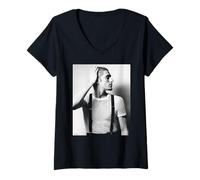 Mujer La Cantante de Jane's Addiction Perry Farrell por AJ Barratt Camiseta Cuello V