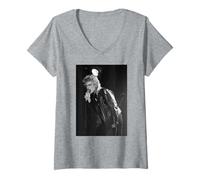 Mujer La Cantante Kim Wilde Kids In America Live On Tour 1982 Camiseta Cuello V