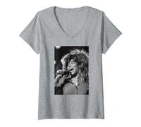 Mujer La Cantante Tina Turner rompe Todas Las Reglas Tour Birmingham NEC Camiseta Cuello V