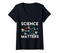 Mujer La Ciencia Importa-Escuela de un Juego, Secundaria, Universidad, química Camiseta Cuello V