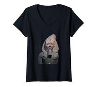 Mujer La Colosal Estatua de Ramsés II Camiseta Cuello V