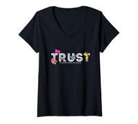 Mujer La Confianza es Algo Que se construye Camiseta Cuello V
