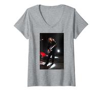 Mujer La Cura Live Robert Smith Foto de Andy Willsher Camiseta Cuello V