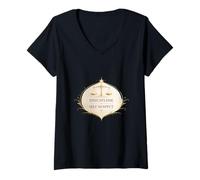 Mujer La disciplina es Respeto a uno Mismo Camiseta Cuello V