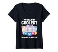 Mujer La diversión de bingo más genial del mundo Camiseta Cuello V