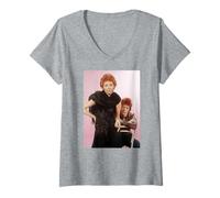 Mujer La era de Ziggy Stardust David Bowie y Lulu 1973 Camiseta Cuello V