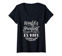 Mujer La ex Esposa más Grande del Mundo ex Esposa divorciada divorciada Divorcio Camiseta Cuello V