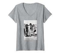 Mujer La Experiencia de Jimi Hendrix 1966 Purple Haze Camiseta Cuello V