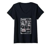 Mujer La fe sobre el Miedo ha resucitado Nacido de Nuevo Gracia Camiseta Cuello V
